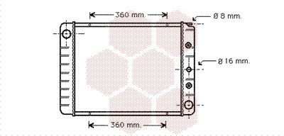 VAN WEZEL Radiators, Motora dzesēšanas sistēma 59002039